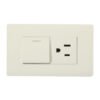 TOMACO POLAR 15A + INTERRUPTOR 10A 125/250V  MARFIL - EL080058