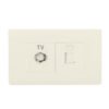 JACK TELEFONO RJ14 + TV COAXIAL MARFIL - EL080059