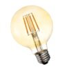 FOCO BOLA LED FILAMENTODE SAFIRO AMBAR G45 E27 4W, 2700K 100-130V, 400LM  -16452