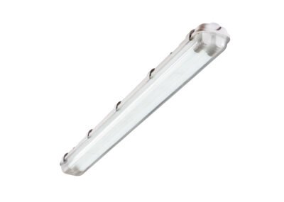 LUMINARIA P/TUBO LED SELLADA 126X 13CM 2 TUBOS C/LOUVER ACRILICO (PS/ABS)  -L2280