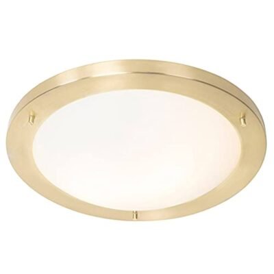 PLAFON LED (K11037+I6310) REDONDO DIAM 31.5CM 15W 3TON 100-260V CRISTA  - K20375LES Y BASE DORADA