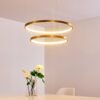 LAMPARA DECORATIVA COLOR MATT GOLD 18W MEDIDA 25X9CM 6500K -3600