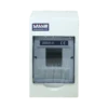 CAJA DISPOSOTIVO RIEL SOBREPUESTO PLASTICO 2 ESPACIOS IP40 EBASEE, CON TAPA -EBS4DS